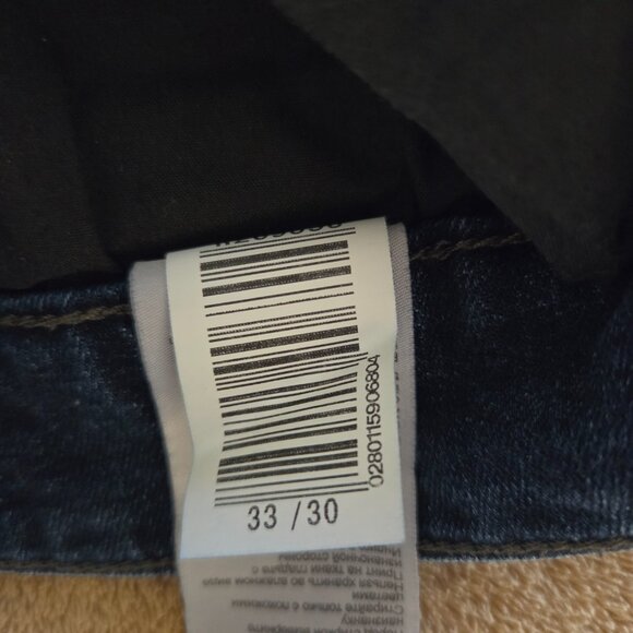 Mavi Zach Straight Leg Denim Jeans Mens 33x30 Dark Blue Wash Stretch Egypt Made - Picture 8 of 11